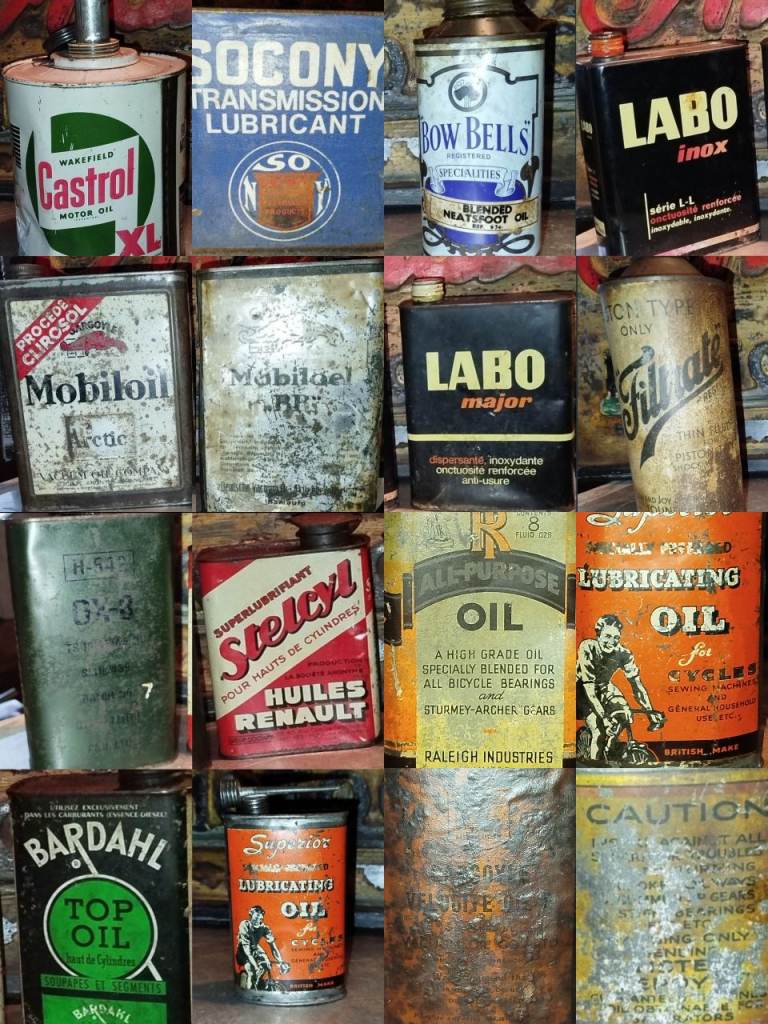 Collection Of 20 x Rare Vintage Oil & Petrol Cans 