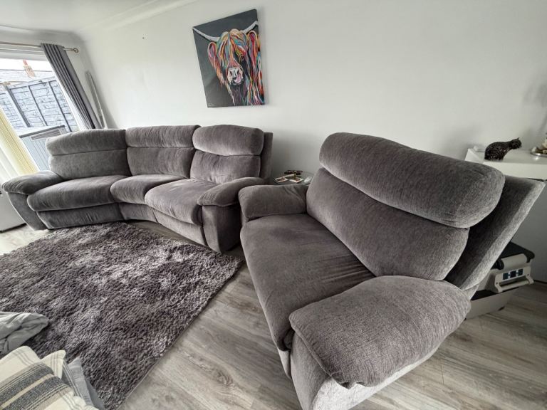Large Curved Sofa