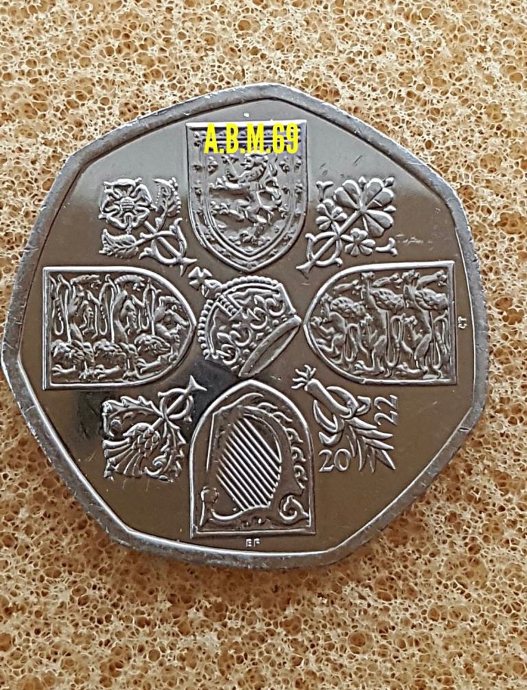 50p coin King Charles lll 2022.