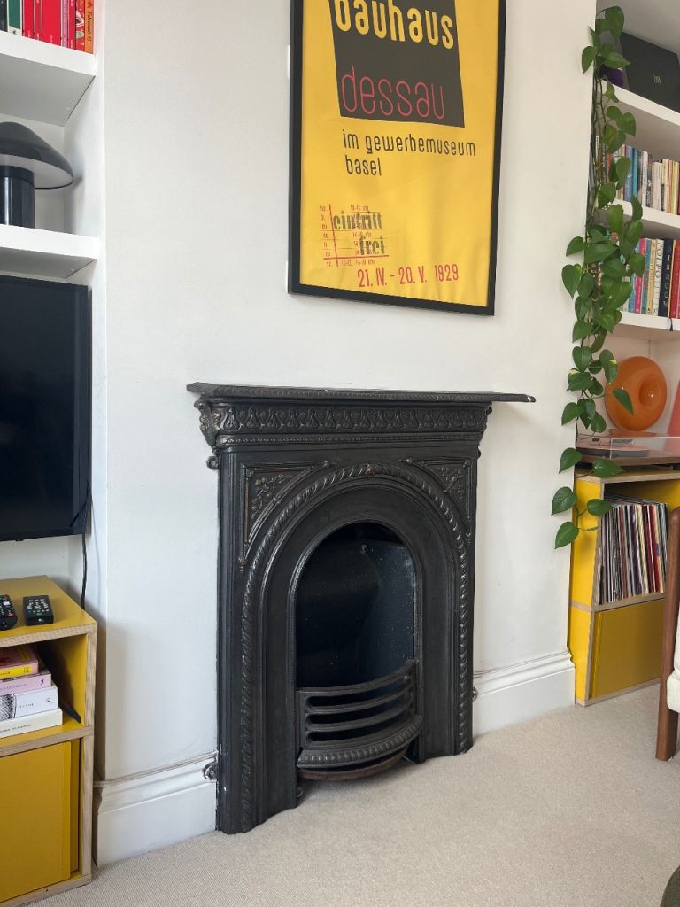 Victorian cast iron fireplace