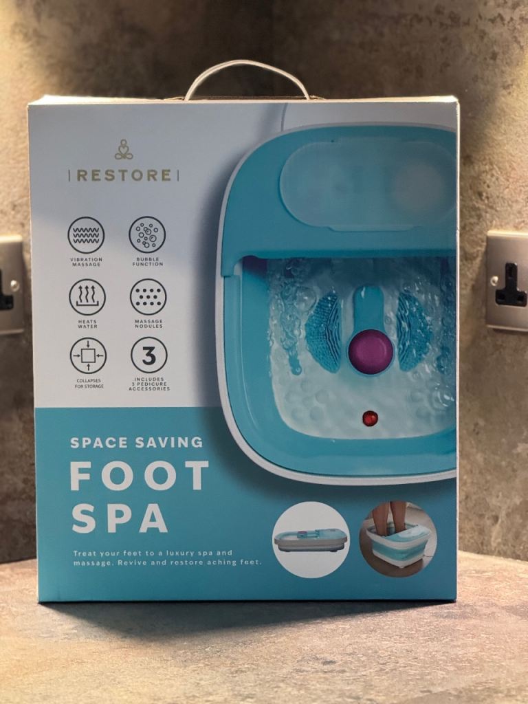 Electric Heated Vibrating Foot Massager Spa Bath Relax Pedicure Mothers Day Gift