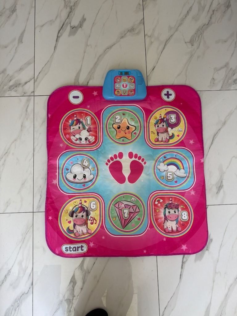 Kids Pink Unicorn Musical Dance Mat – Good Condition