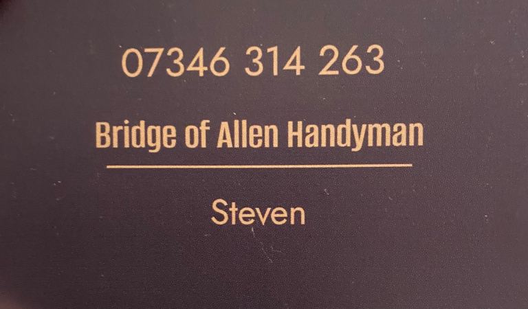 Bridge of Allen,  Handyman 