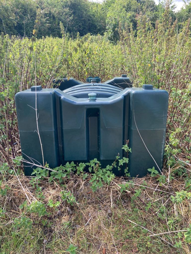 Titan plastic oil storage tank