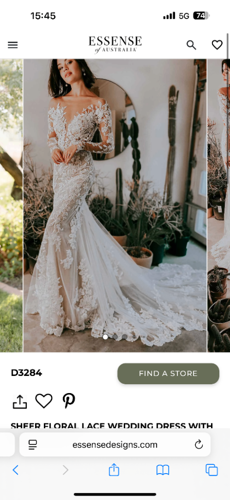 Essence of Austrailia Wedding Dress 