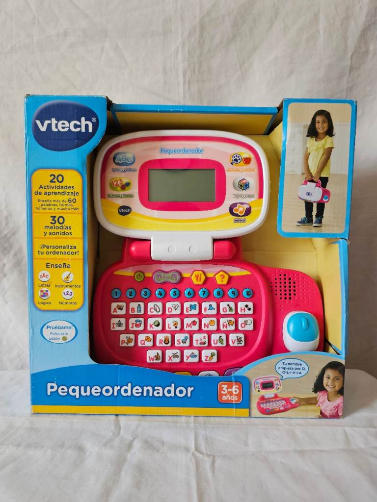 VTech Pequeordenador Kids Learning Laptop | Spanish Educational Toy | 3–6 Years | Boxed
