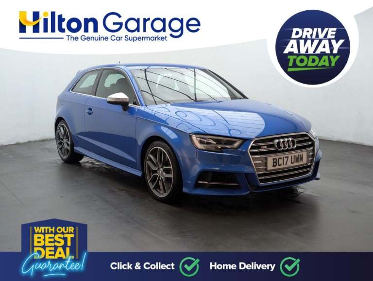 2017 Audi S3 2.0 TFSI Hatchback 3dr Petrol S Tronic quattro Euro 6 (s/s) (310 ps) REAR P HATCHBAC...