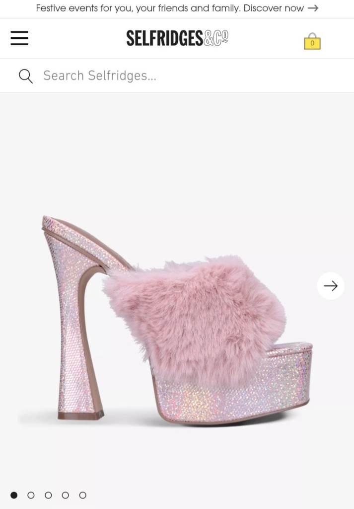 Kurt geiger London glitters platform heels RRP £149