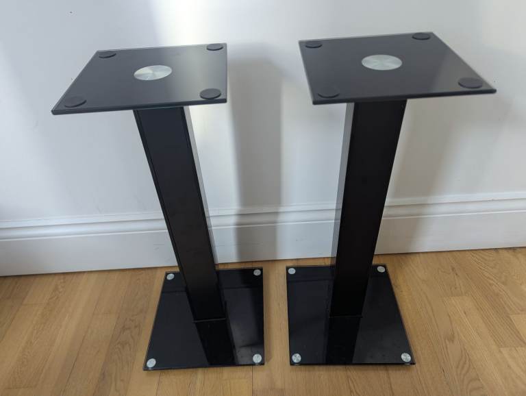 Pair of Black Speaker Stands - Good Condition