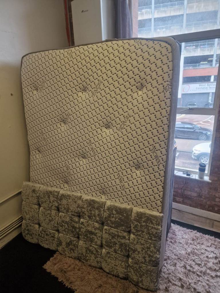 King-size devan base with headboard £95 good good condition 