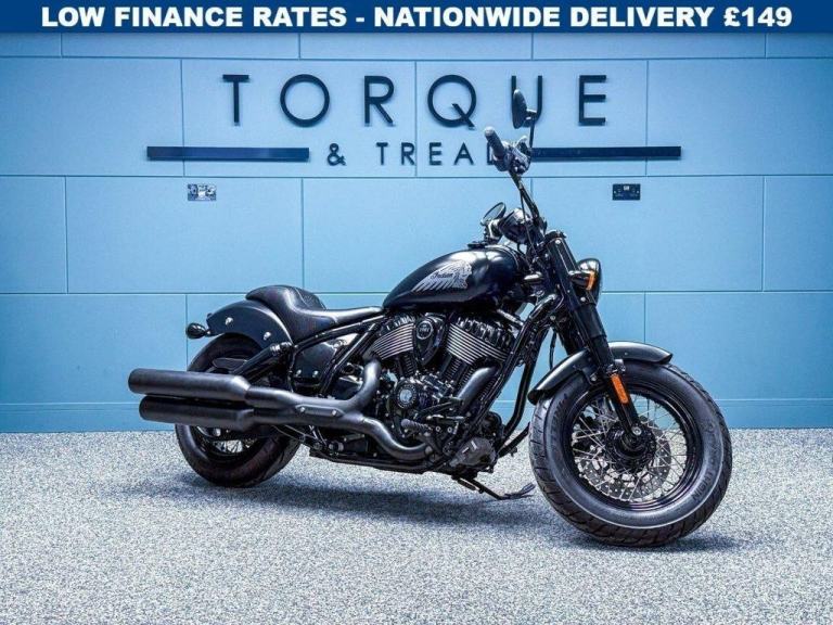 2024 24 INDIAN CHIEF BOBBER DARK HORSE 1890 BLACK SMOKE 116 - ONE OWNER
