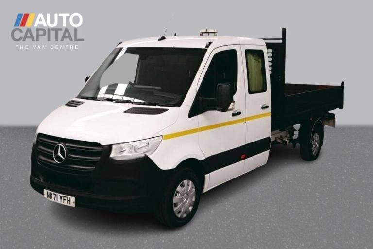 2021 Mercedes-Benz Sprinter 2.1 314 CDI Progressive RWD 145 BHP L3 LWB Double Cab Tipper Euro 6 U...