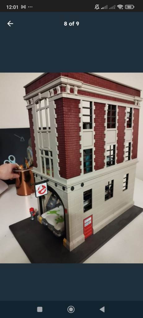 Playmobil ghost busters car and building 