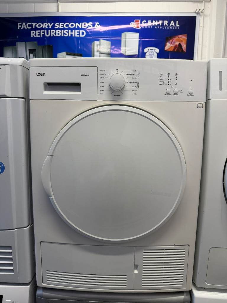 Logik 7kg White Condenser Tumble Dryer