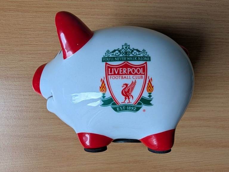 Liverpool Football Club LFC Ceramic Piggy Bank