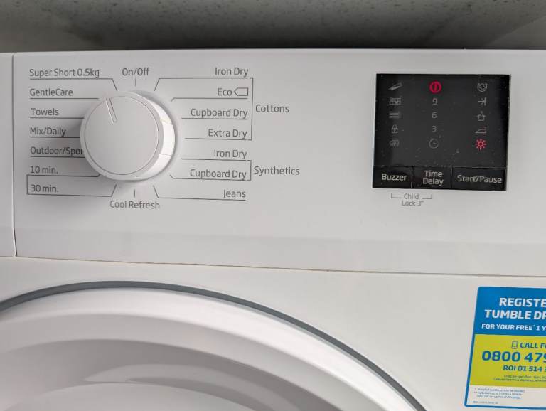 Beko 9kg Condenser Tumble Dryer DTKCE90021W – White, Good Condition
