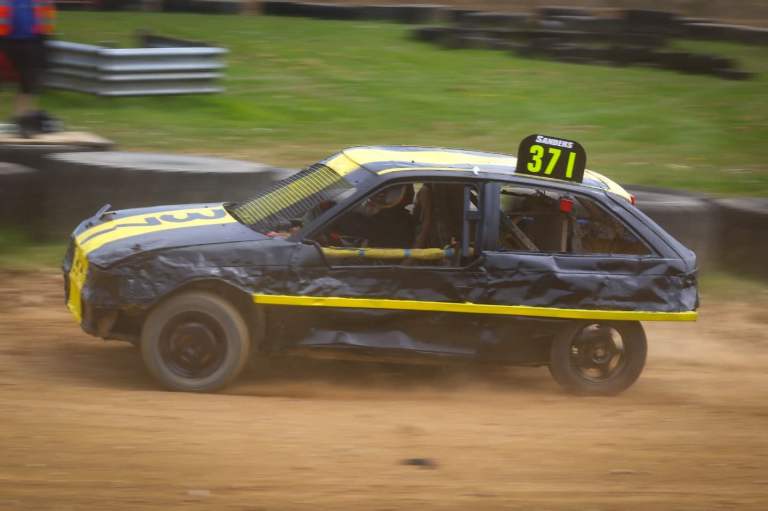 Banger car with trailer