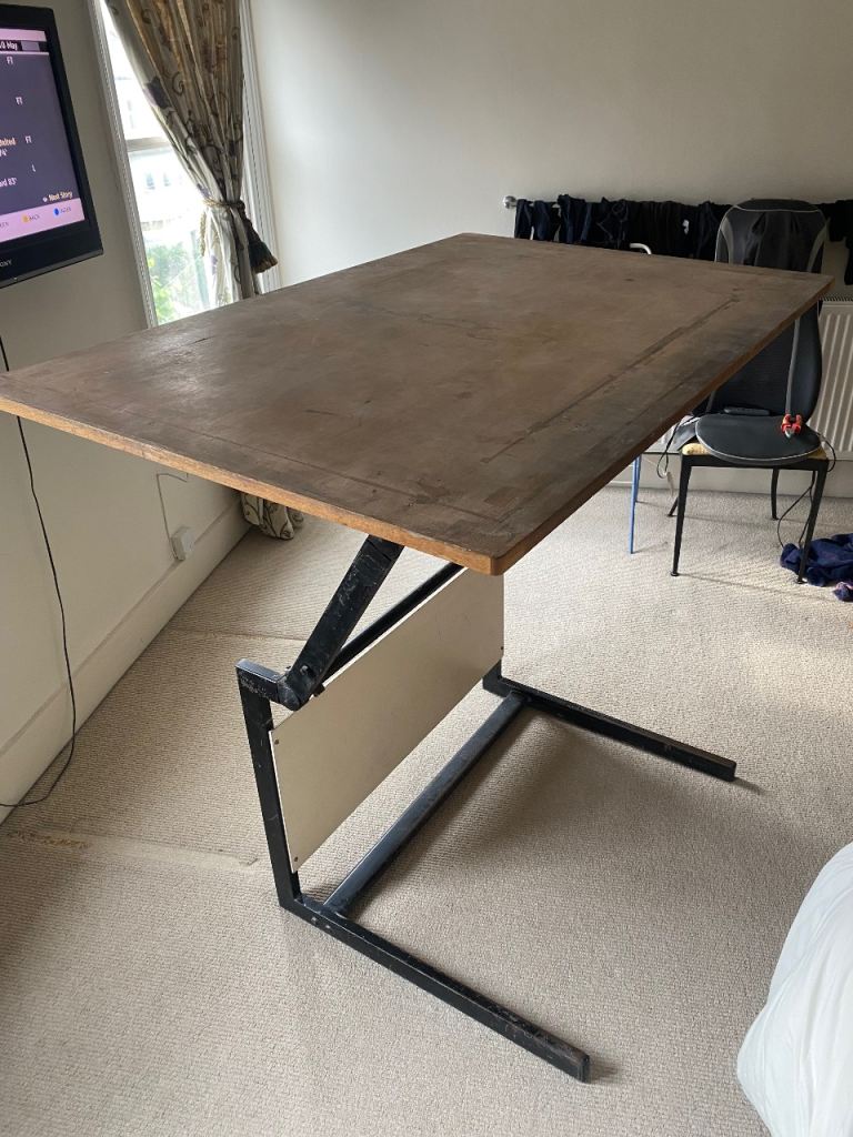 A0 Vintage drawing board and original adjustable stand