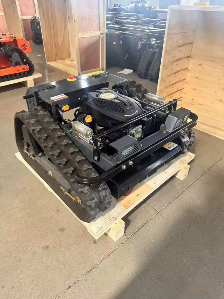Cartiwell Skid Steer Snow Plough Remote Tracked Mower 