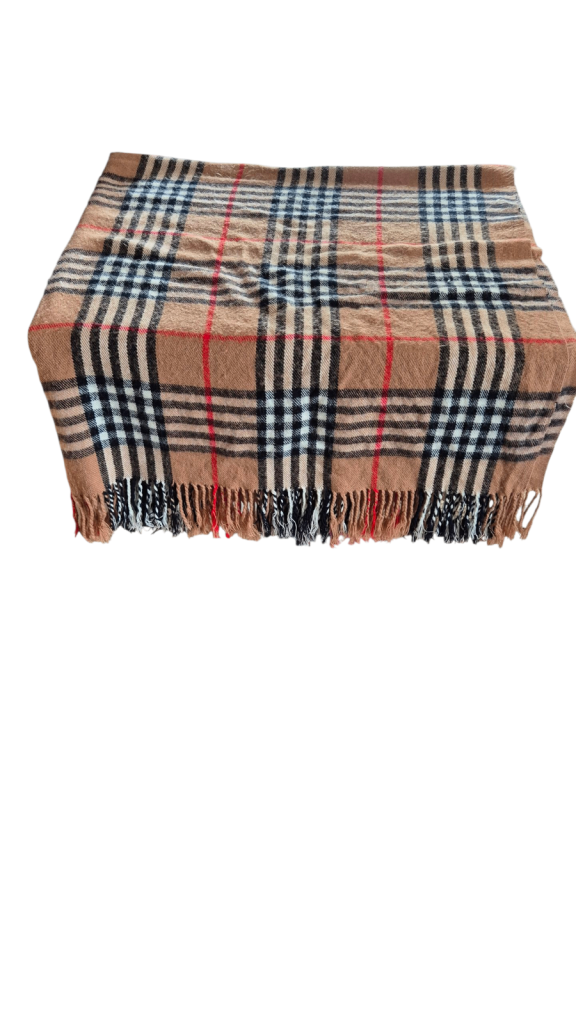 image for 140cm x 150cm used tartan throw