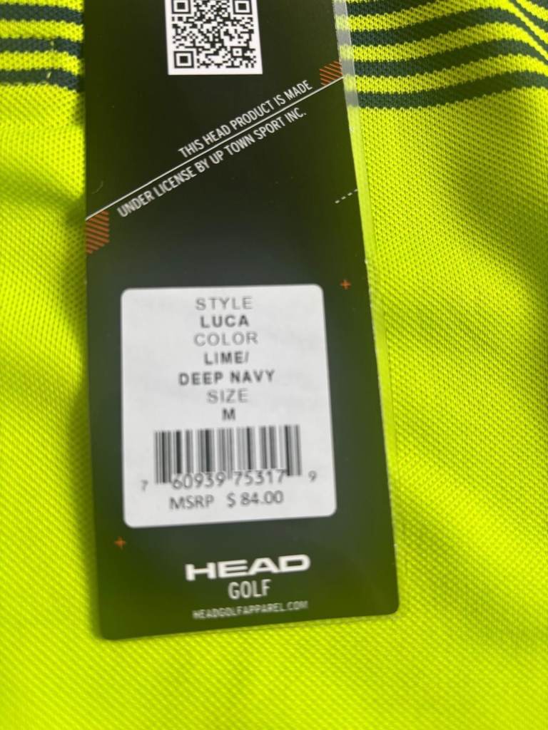 New Head Golf polo shirts 