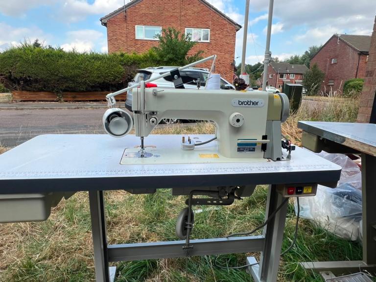 Brother Industrial Sewing Machine – With Table, Fair Condition