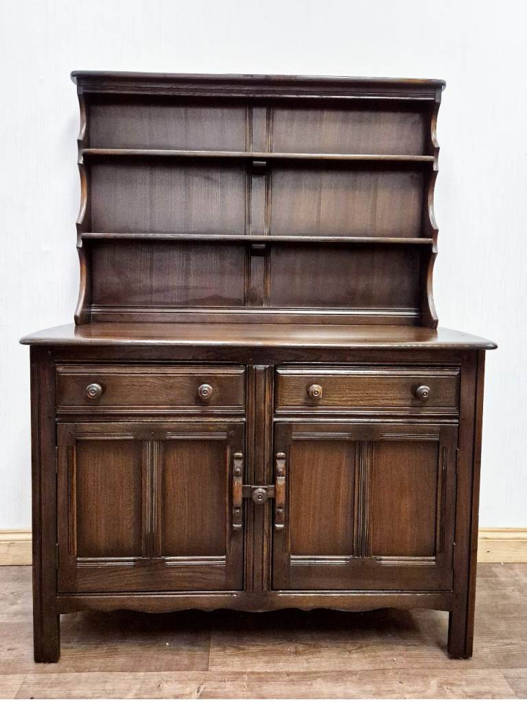 Ercol Kitchen Dresser Display Cabinet China Buffet Storage Unit Cupboard