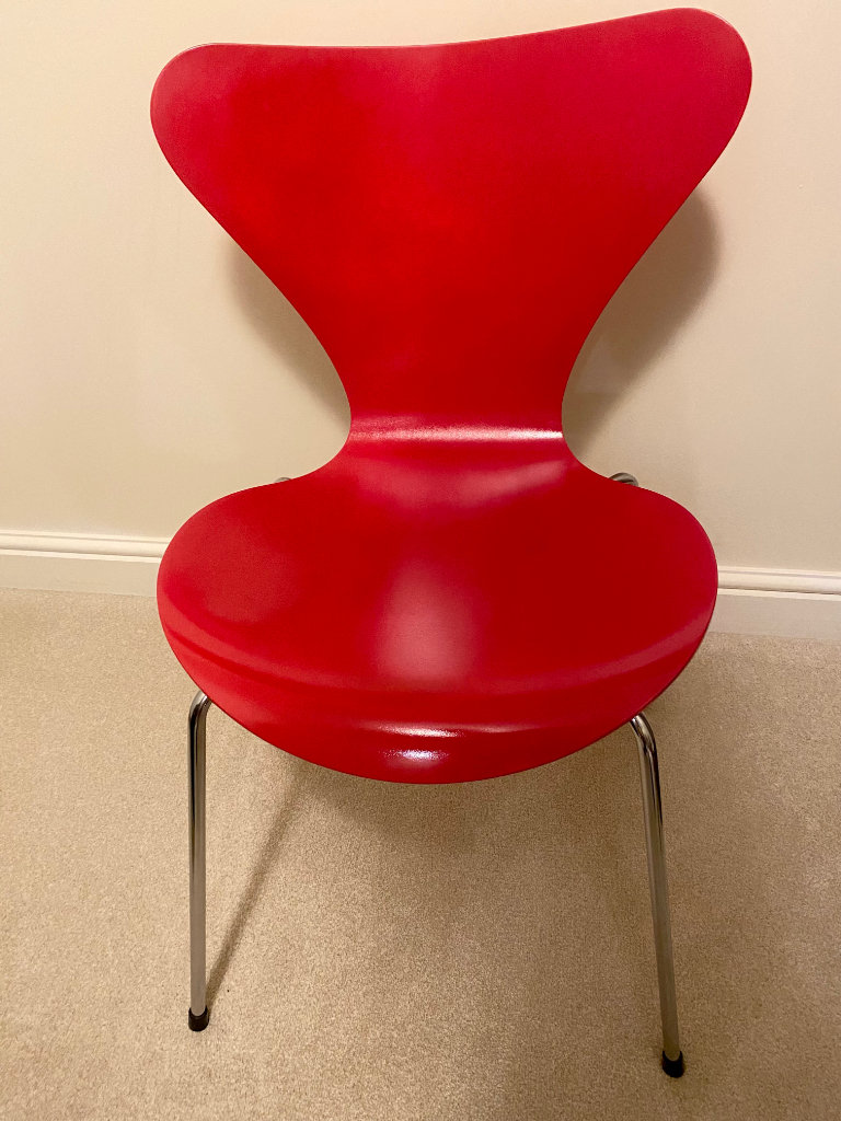 Fritz Hansen Red Designer chair 