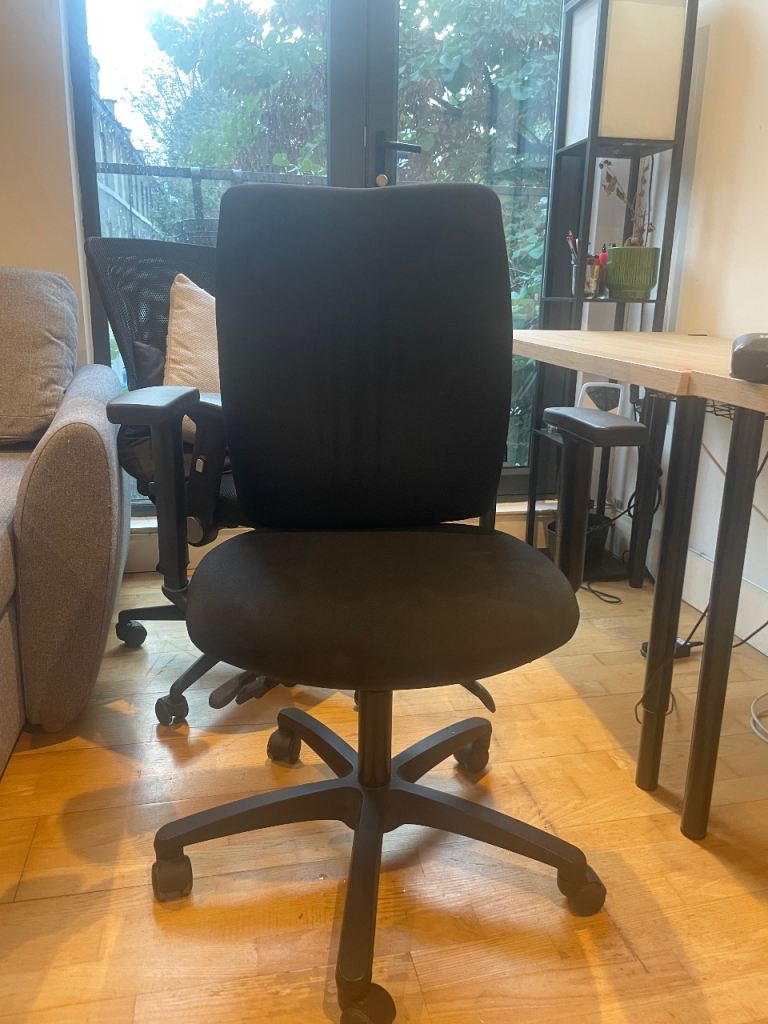 Verco Office Desk Chair Black Ergonomic Adjustable POP2ISB