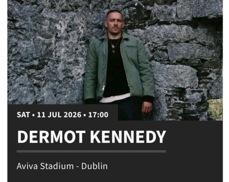 Dermot Kennedy Ticket - Aviva Stadium Dublin - July 2026