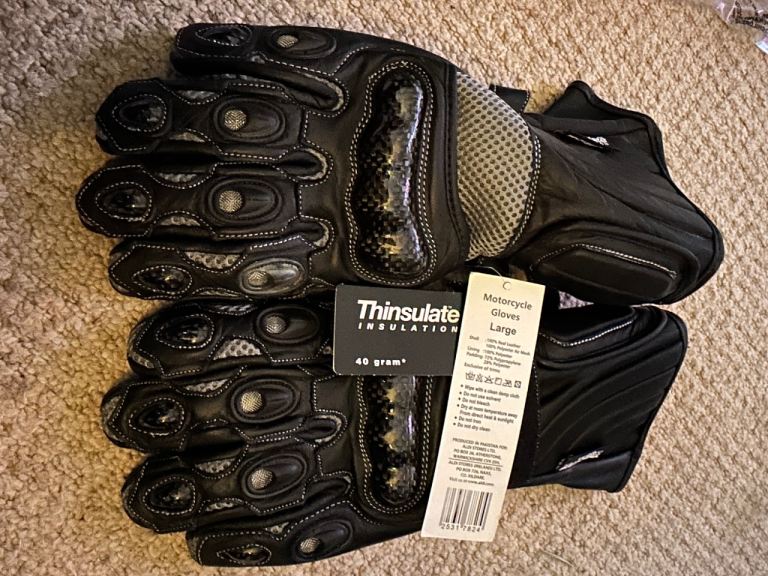 New motorcycle gloves