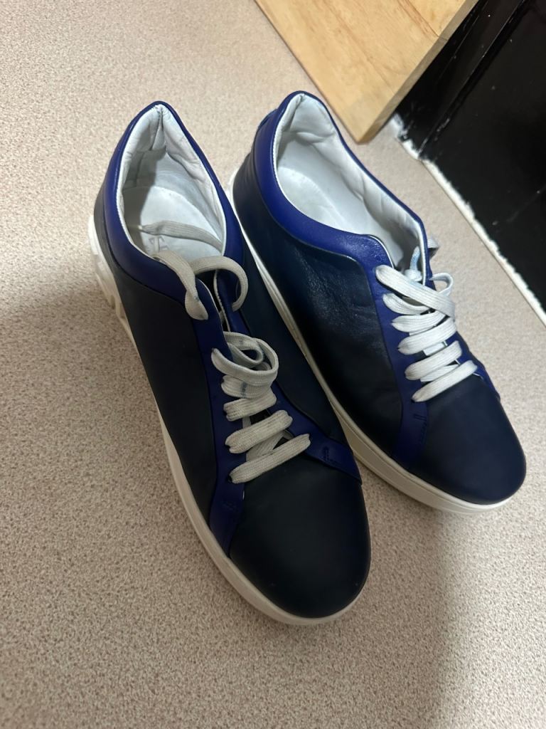 Men’s Versace blue trainers 