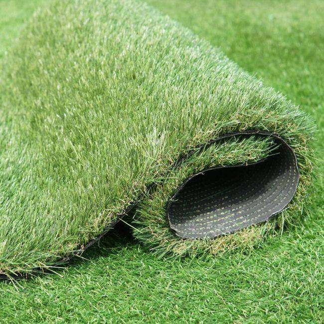 40mm Artificial Grass UK | Luxury Thick Fake Lawn | Garden Turf Roll - £9.99