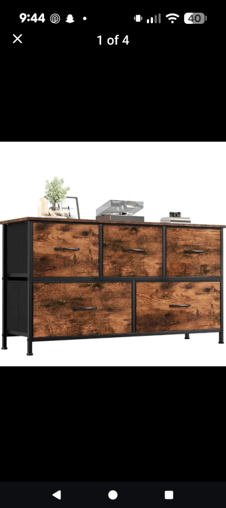 (PENDING) ndustrial Style Chest of Drawers – Brand New (Still Boxed)