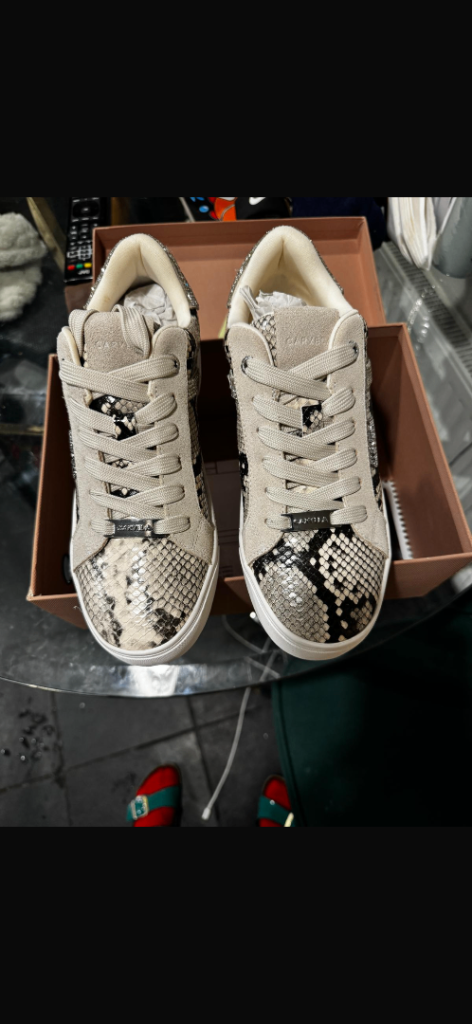 Carvela Python Print Trainers – Brand New with Box 