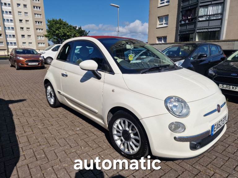 Fiat, 500, Convertible, 2012, Semi-Auto, 875 (cc), 3 doors