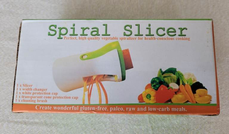 Vegetable Spiral Slicer/Spiralizer Cutter for Gluten Free, Raw, Low Carb Meals