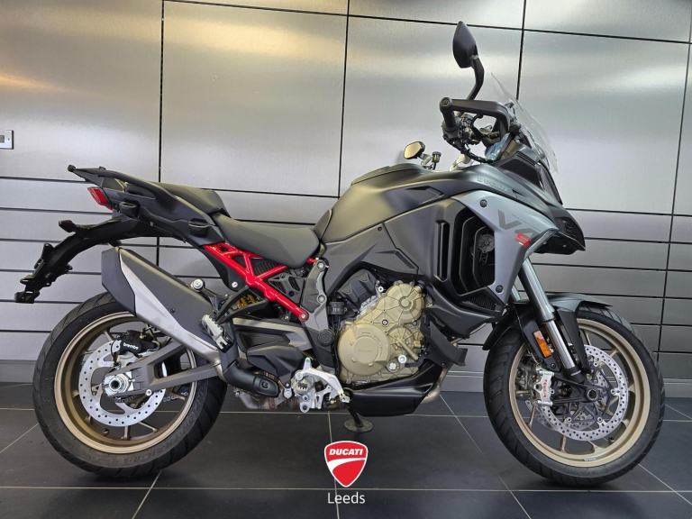 2026 DUCATI MULTISTRADA V4 S RADAR in Dark Stealth, Gold Wheels