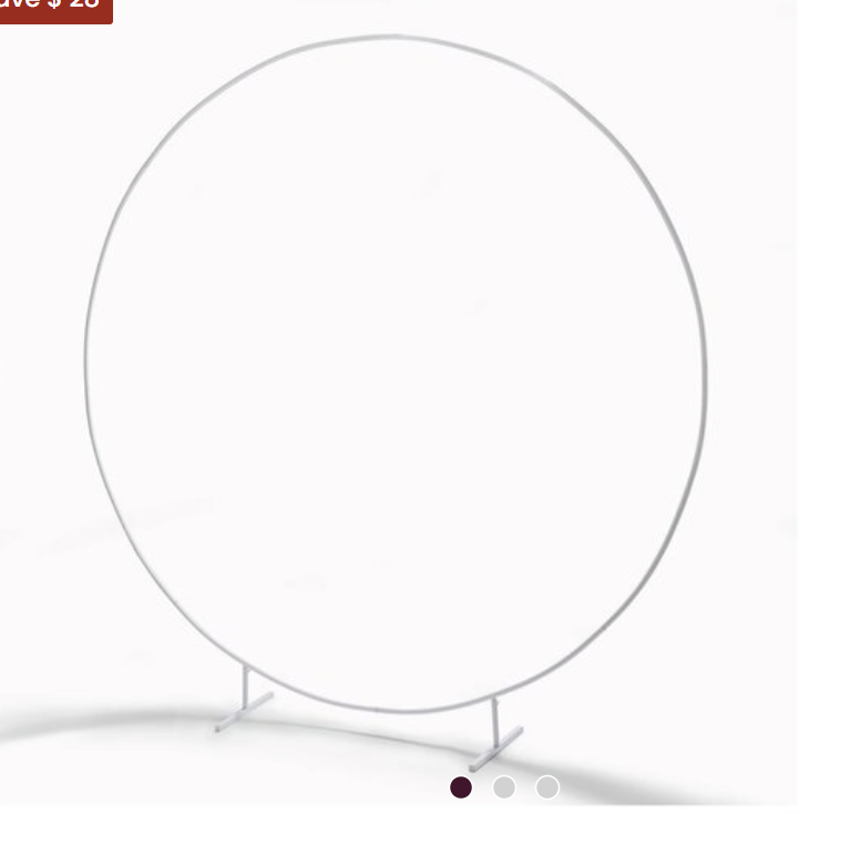 New & Unused White Round Arch Frame 2.4m Weddings / Birthdays / Decorations