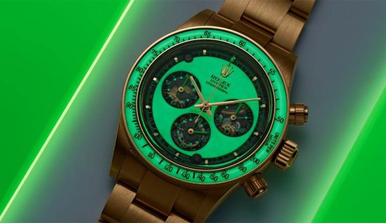 image for Adam Levine Daytona. *Unique in  UK* Automatic. Neon Green Luminous Dial & Bezel. New, Unworn