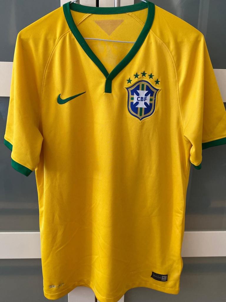 BRAZIL 2014 MENS HOME SHIRT SIZE SMALL
