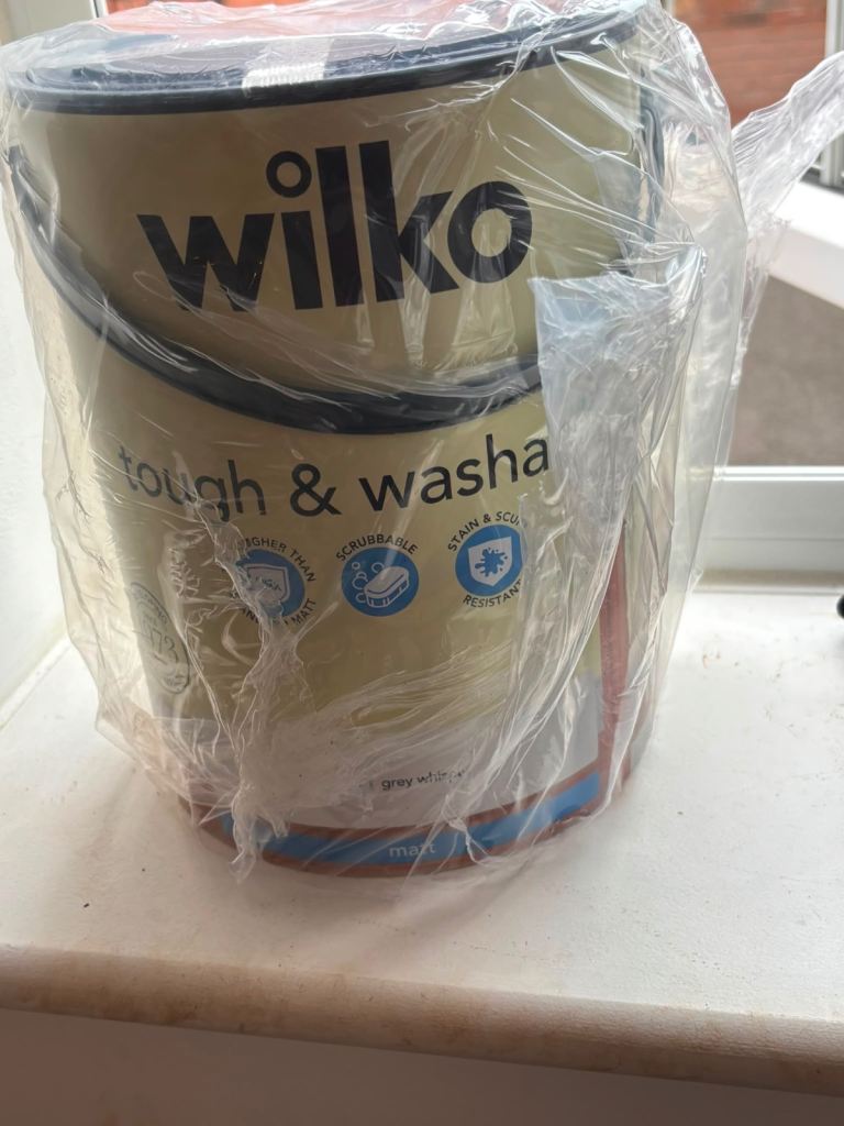 Wilko Tough & Washable Paint - New, White
