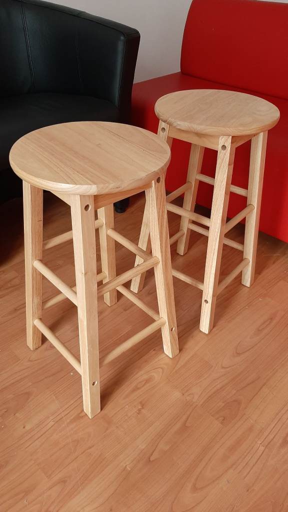2 Nice Wooden Stools for Kitchen in Excellent Condition