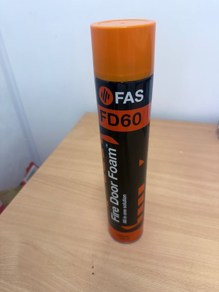 BOX OF 12 FAS FD60 Fire Door Foam – New, Unused