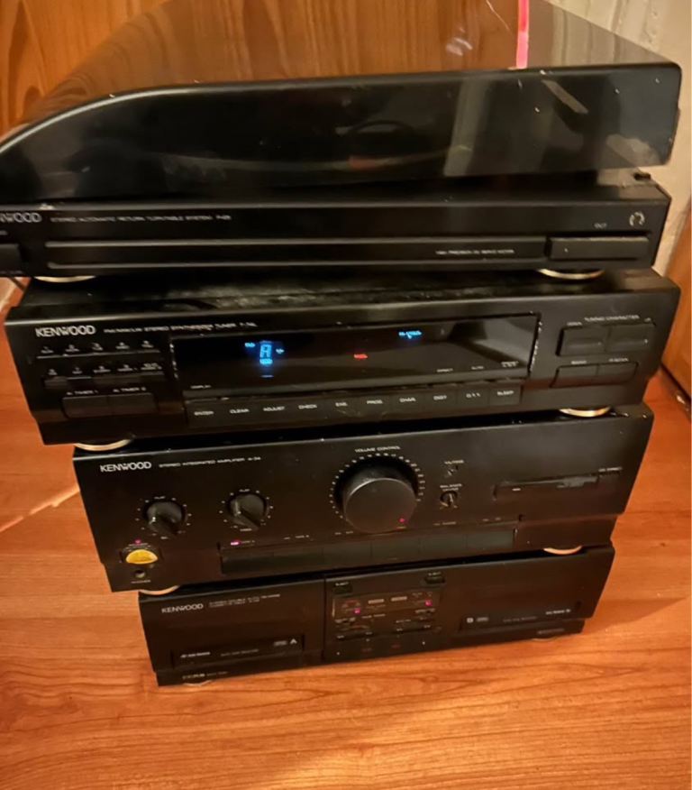 KENWOOD high end HiFi Separates  Pieces Stack System A-34 X-34 T-74L P-25 with cd cassette map