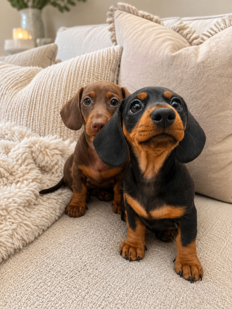 8 weeks old ready now ( ready ) 2 x female Dachsaund pure breed puppies 