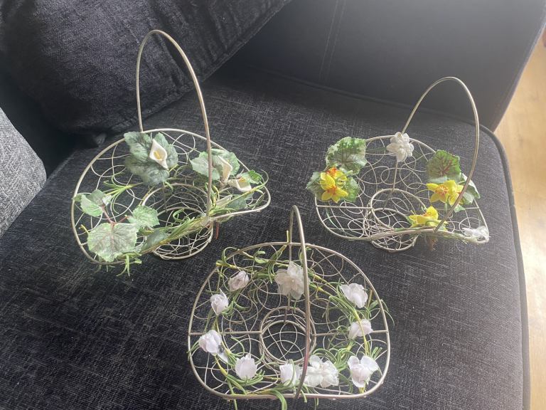 3 flower girl baskets