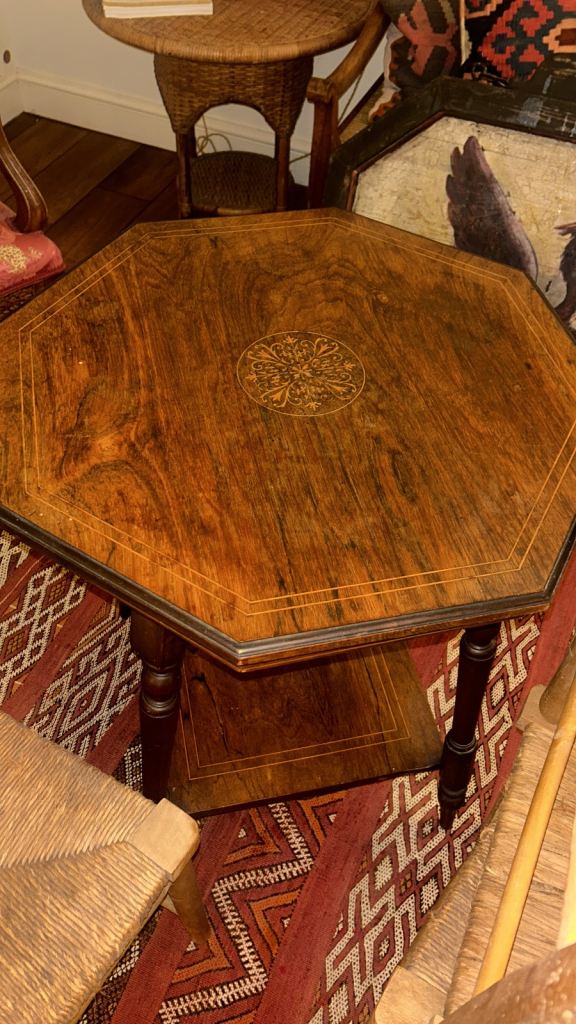 Octagonal Rosewood Table – Rare Late Victorian / Early Edwardian (c.1890-1910)