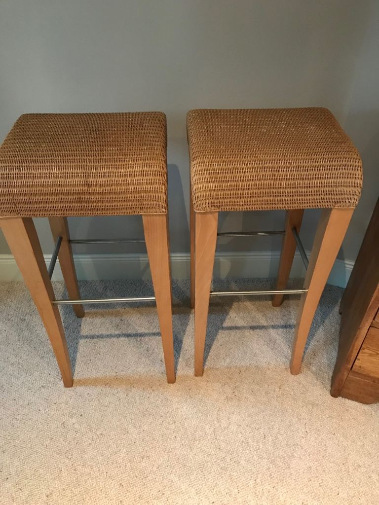 Vincent Sheppard Lloyd Loom Marco kitchen bar stools x 2