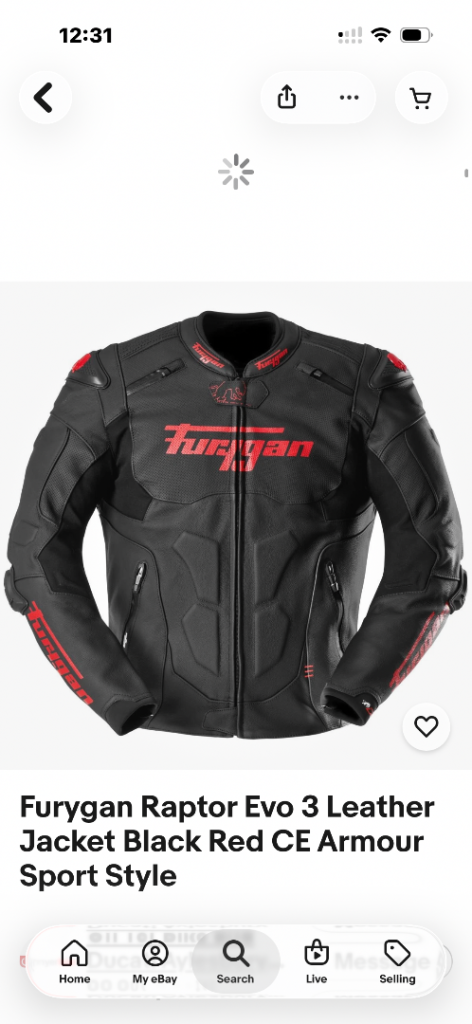 Furygan Raptor leather jacket size 50-52